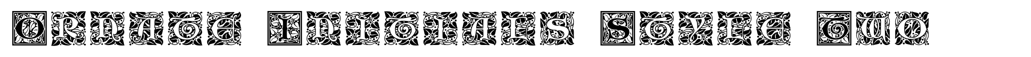 Ornate Initials Style Two image